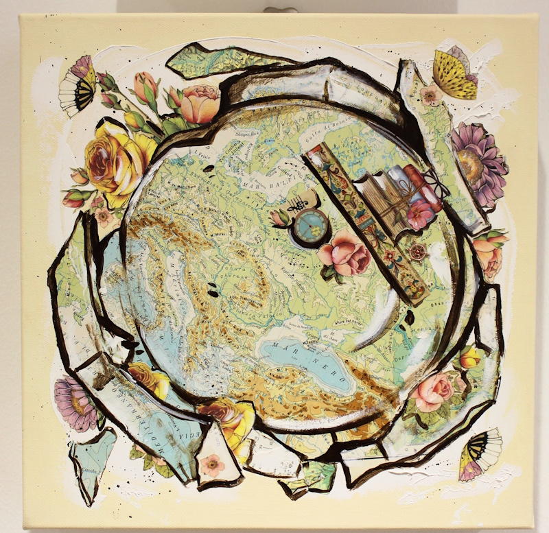 Un mondo di fiori (vista 1) - dipinto di Sara Lovari