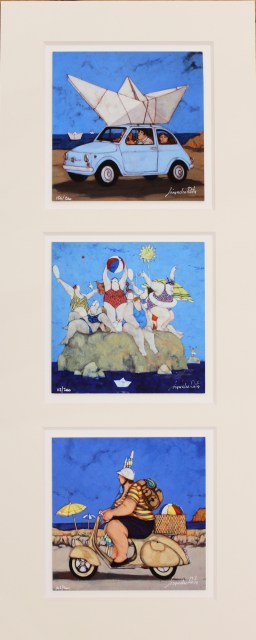 Destinazione mare - trittico di Lisandro Rota
