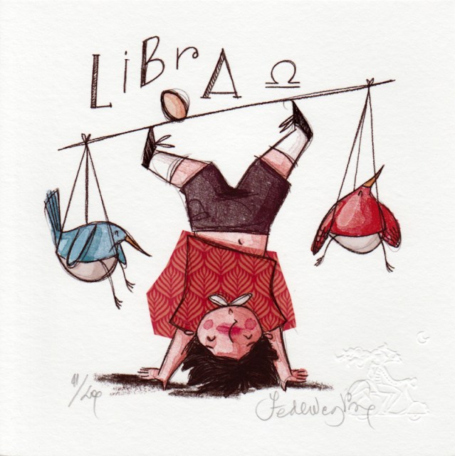Libra (lui) - grafica di Federica Porro