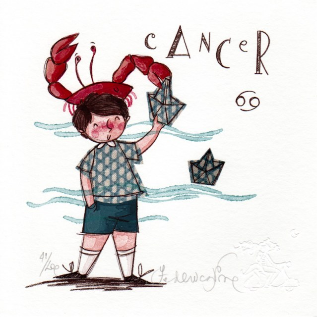 Cancer (lui) - grafica di Federica Porro