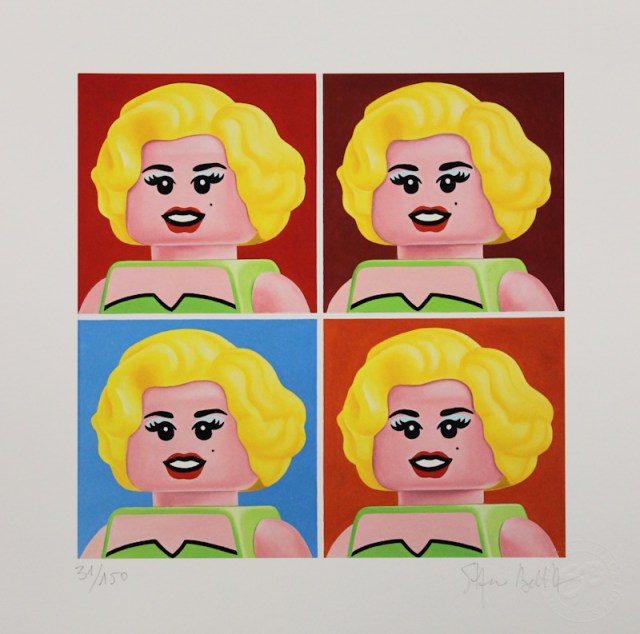 Four Marilyn - grafica di Stefano Bolcato da Andy Warhol