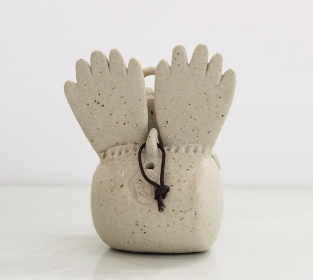 Angelo - scultura in ceramica di Riccardo Biavati e la Bottega delle Stelle (lato 3)