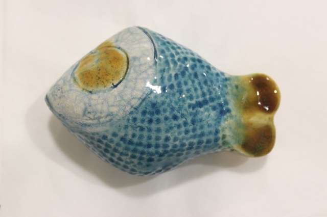 Pesce bombato - scultura di Deborah Ciolli