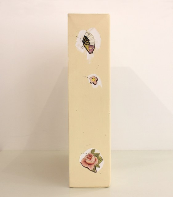 Un mondo di fiori (vista 6 - fianco) - dipinto di Sara Lovari