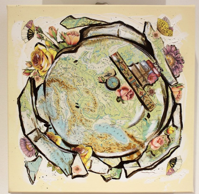 Un mondo di fiori (vista 1) - dipinto di Sara Lovari