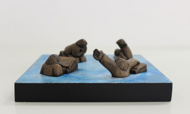 Naufragio - scultura di Vincent Maillard (lato 1)
