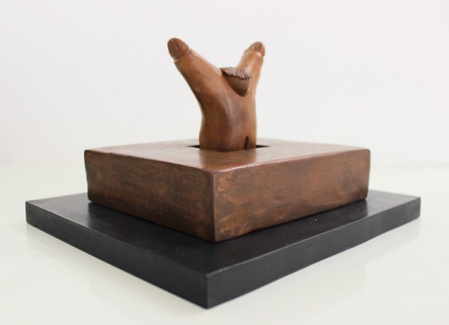 Lazzaro - scultura di Vincent Maillard (lato 1)