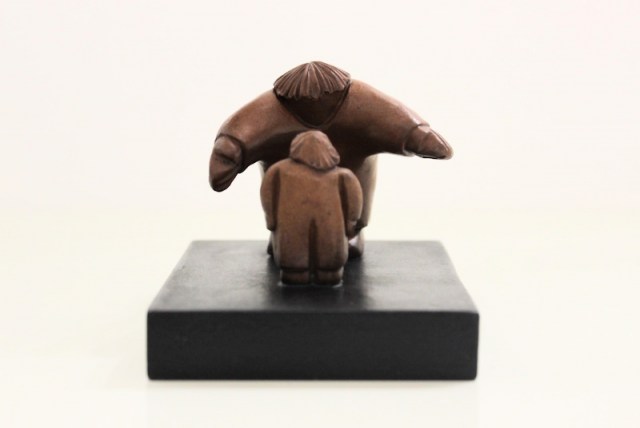 Il Papà gentile - scultura di Vincent Millard (lato 7)