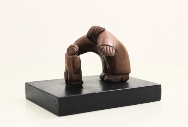 Il Papà gentile - scultura di Vincent Millard (lato 6)