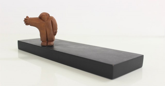 Autostop - scultura di Vincent Maillard (lato 1)