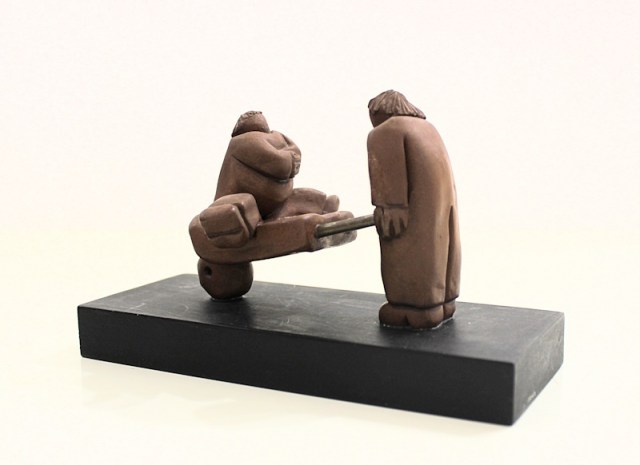 Carriola - scultura di Vincent Maillard (lato 6)