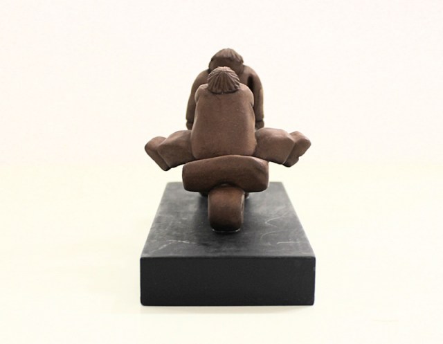 Carriola - scultura di Vincent Maillard (lato 5)