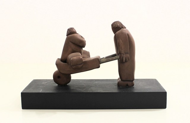 Carriola - scultura di Vincent Maillard (lato 4)