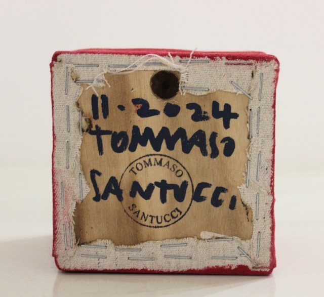 Tutti hanno dei numeri... chi ti ama sa il tuo - dipinto di Tommaso Santucci (retro)
