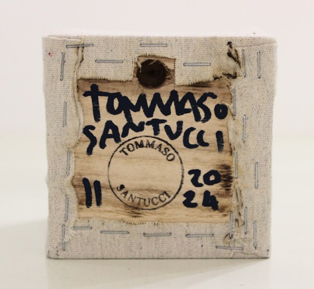 Molto male - dipinto di Tommaso Santucci (retro)