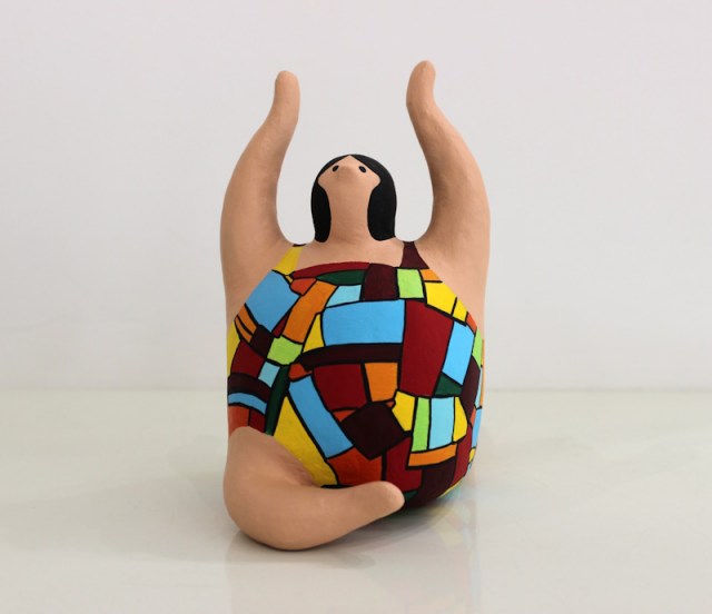 Little Mondrian - scultura in cartapesta di Amalia Di Tecco (lato 4)